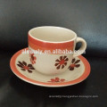 eco-friendly homeware ceramic coffee mug and saucer set